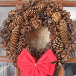pine cone wreath handmade christmas decorations