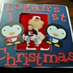 first christmas scrapbook page