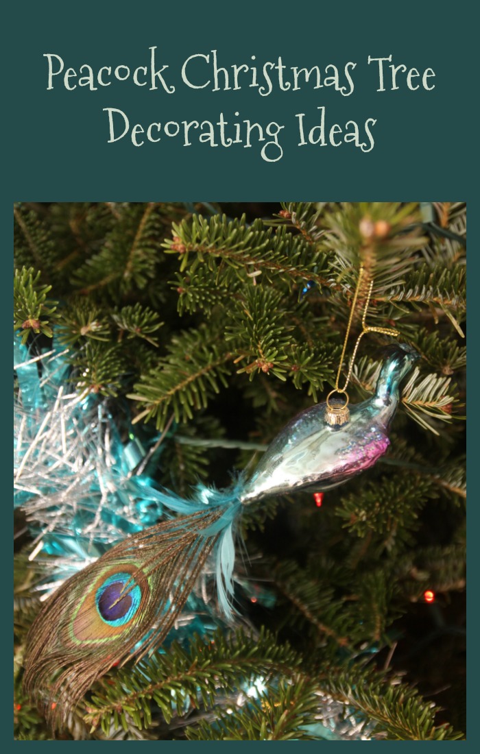Peacock Christmas Tree Decorating Ideas